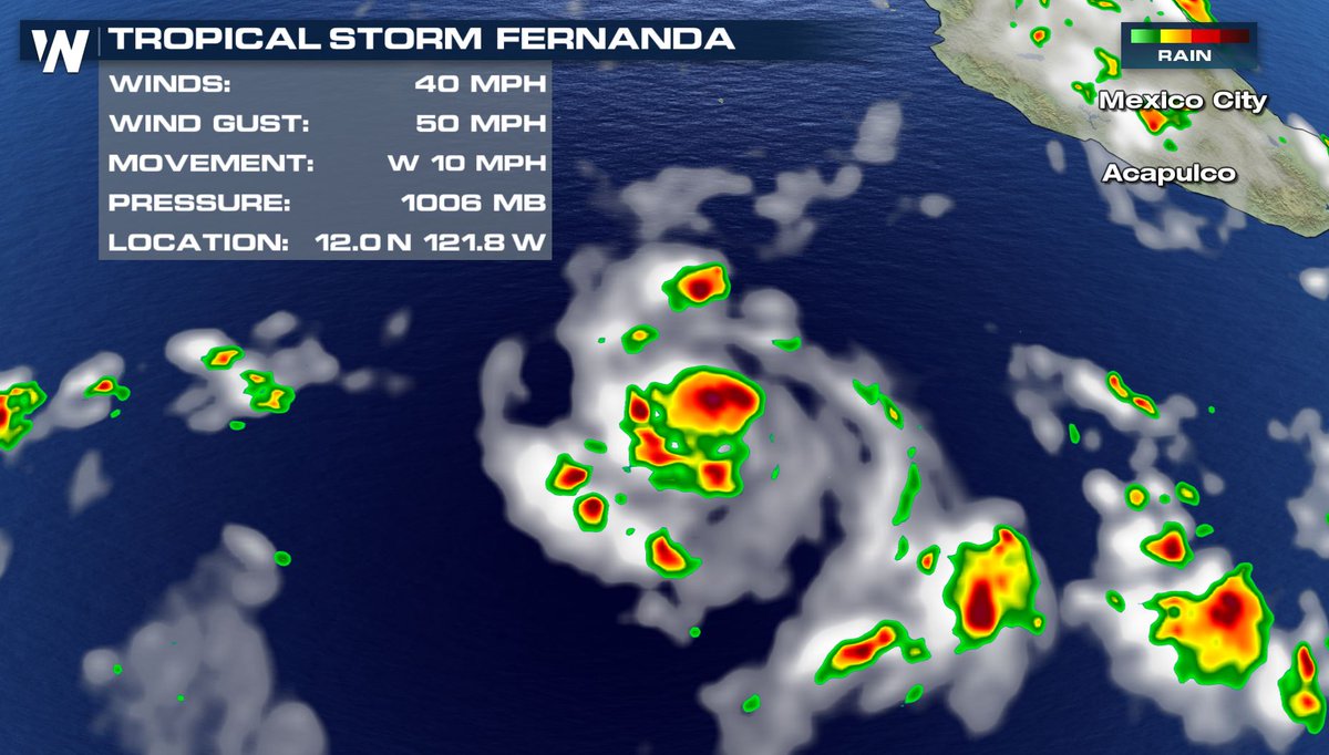 Tropical Storm Fernanda Forms in the Pacific WeatherNation