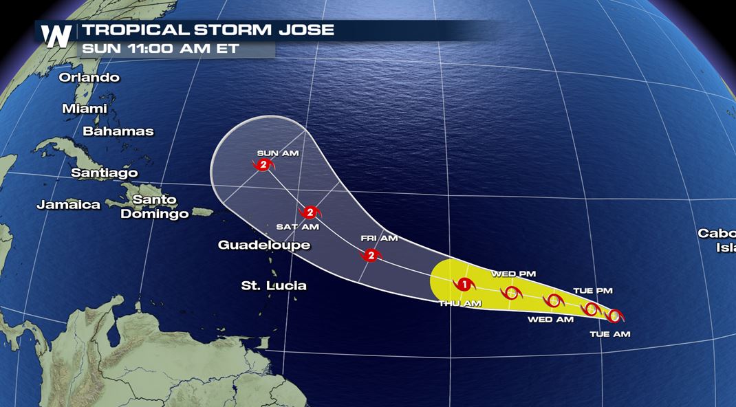 Tropical Storm Jose Forms in the Atlantic WeatherNation