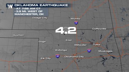 Earthquake Rattles Northern Oklahoma Early Friday