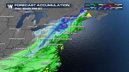 Spring Snow for the Northeast