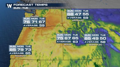 Heat Builds for the Pacific Northwest
