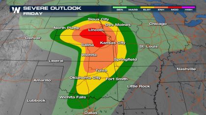 Moderate Risk Ends Early Saturday