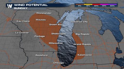 Severe Weather Threat Across Southern Lake Michigan Overnight