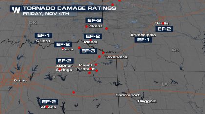 Tornado Surveys Still Being Completed: TX, OK, AR, LA